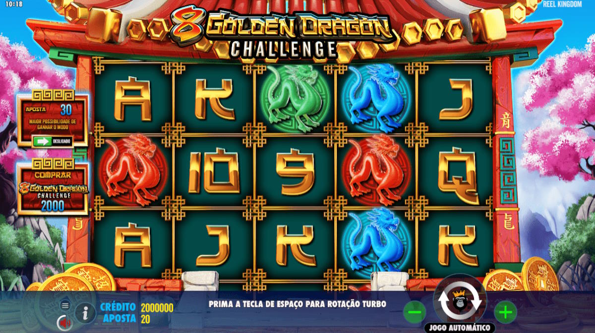 8 Golden Dragon Challenge temática e design